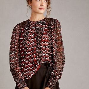 Anthropologie Bl^nk London Patterned Blouse